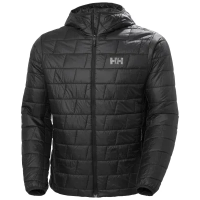 Helly Hansen Lifaloft Hooded, Faser-Daunenjacke, Herren, Schwarz