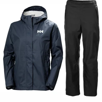 Helly Hansen Loke 2.0/Loke Regenanzug, Damen, schwarz/blau
