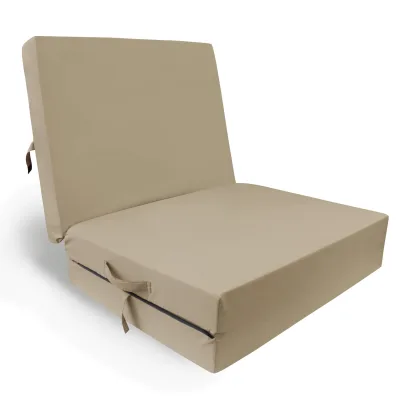 HERLAG Klappmatratze Junior (Klapp-Matratze, Farbe beige, Maße 190x60x7 cm)