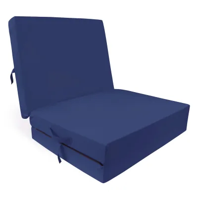 HERLAG Klappmatratze Junior (Klapp-Matratze, Farbe marineblau, Maße 190x60x7 cm)