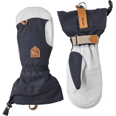 Hestra Army Leather Patrol Gauntlet, Fäustlinge, Navy