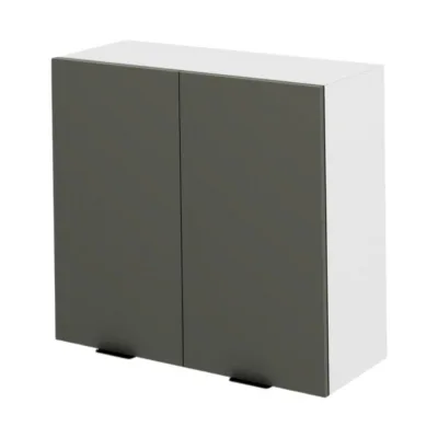 hi-markt Oberschrank Dunkelgrau 80x72x30 cm