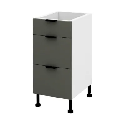 hi-markt Schubladenschrank Dunkelgrau 40x82x52 cm