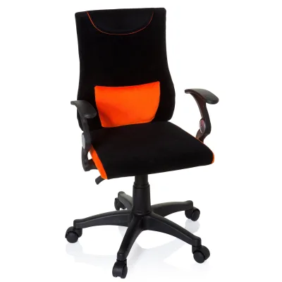 Mid.you Jugenddrehstuhl Orange, Schwarz 50x87-97x40 cm