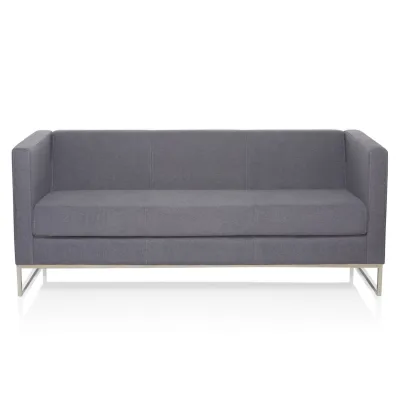 hjh OFFICE Lounge Sofa BARBADOS Stoff mit Armlehnen