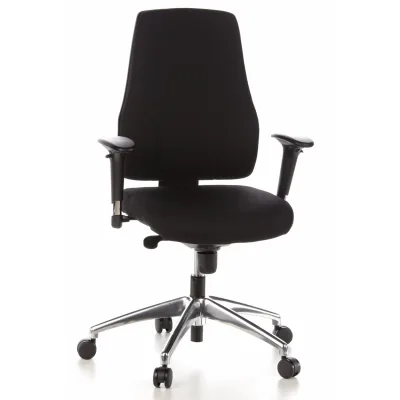 hjh OFFICE Profi Bürostuhl PRO-TEC 200 Stoff mit Armlehnen (höhenverstellbar)