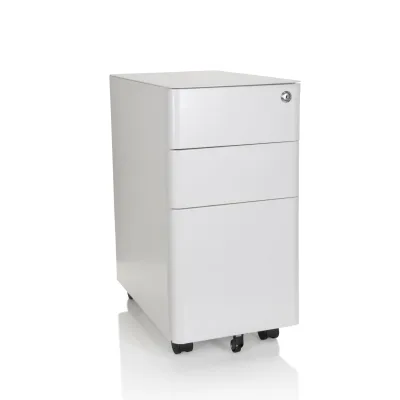 Mid.you Rollcontainer Grau, Weiß 30x59x50 cm