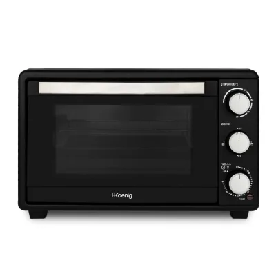 H.Koenig Mini-Backofen FO25 / 25L / Kompakter freistehender Multifunktions-Hochleistungsbackofen / 1500W / Programmierbar / 230° / 60 min