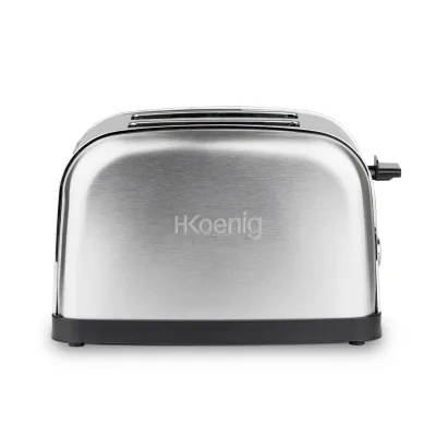 H.Koenig Scheiben TOAS7 2 Brotschlitze, Edelstahl, 7 Bräunungsstufen, Auftauen, Schnell