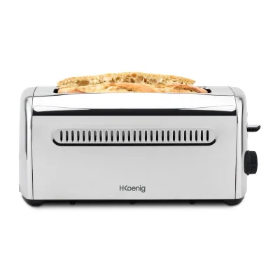 H.Koenig TOAS32 Toaster 4 Scheiben, Edelstahl