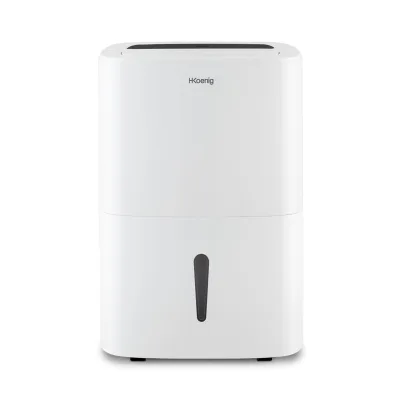 H.Koenig Tragbarer Luftentfeuchter DSH520, 20L/Tag, Fernbedienung, 24-Stunden-Timer, für Räume bis 25m², 5L Tank, leise, 400W
