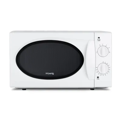 H.Koenig VIO6 Mikrowelle / 20 L Kapazität / Teller Druchmesser 24,5 cm / 5 Programme / Auftaufunktion / 700 W / weiß