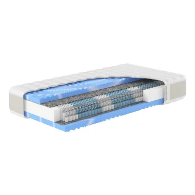 Hn8 Schlafsysteme Taschenfederkern-Matratze Weiß 90x210 cm