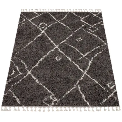 Hochflor-teppich Oregon grau 140x200 cm