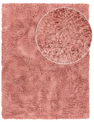 Hochflor-teppich Silvana beerenfarben 140x200 cm