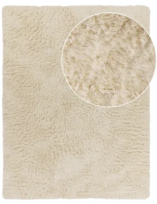 Hochflor-teppich Silvana elfenbein 60x100 cm