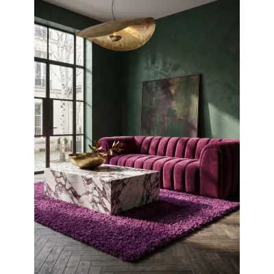 Kadima Design Hochflorteppich Lila 300x400 cm
