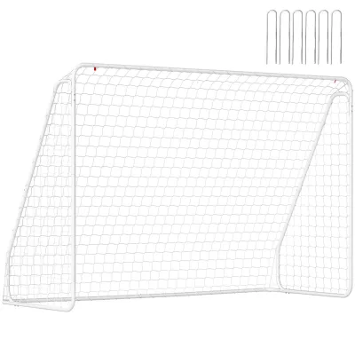 HOMCOM Fußballtor für Jugendliche &amp; Erwachsene 301 x 120 x 200 cm Fußball Tor
