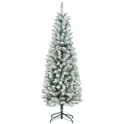 HOMCOM HOMCOM Künstlicher Weihnachtsbaum, 180 cm Christbaum mit 479 Spitzen, Grün
