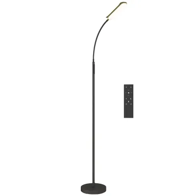 HOMCOM LED Stehlampe Dimmbar Stehleuchte mit Fernbedienung &amp; Touch-Steuerung