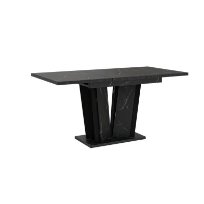 Home Collective Esstisch Schwarz 80x75x160 cm