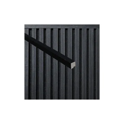 HOME DELUXE Abschlussleiste für Akustikpaneel ENDO Black Oak - 80 cm - Menge: 5