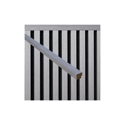 HOME DELUXE Abschlussleiste für Akustikpaneel ENDO Grey Oak - 80 cm - Menge: 4