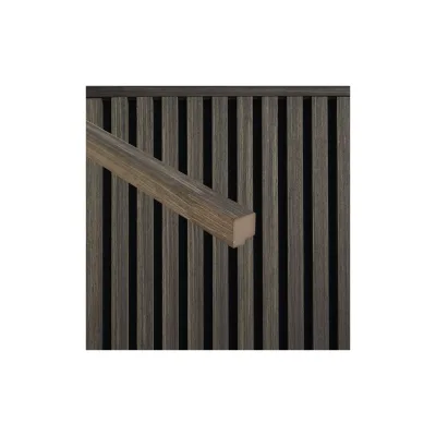 HOME DELUXE Abschlussleiste für Akustikpaneel ENDO Smoked Oak - 80 cm - Menge: 2