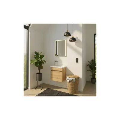 HOME DELUXE Badmöbel Komplettset BORKUM – Eiche