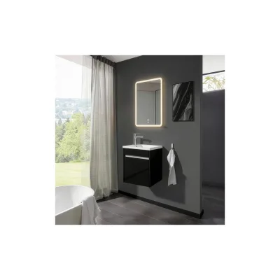 HOME DELUXE Badmöbel Komplettset BORKUM – Schwarz