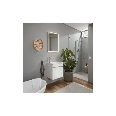 HOME DELUXE Badmöbel Komplettset BORKUM – Weiß