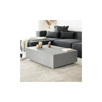 HOME DELUXE Couchtisch Marmor AMIRI XXL - 120 x 80 cm Grau