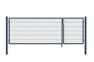 Home Deluxe Doppelflügel Gartentor ADITUS anthrazit 120 x 350 cm