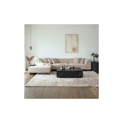 HOME DELUXE Ecksofa TORINO - 344 x 178 cm Beige Links