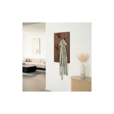 HOME DELUXE Garderobenpaneel QUEST - 55 x 105 cm Nussbraun