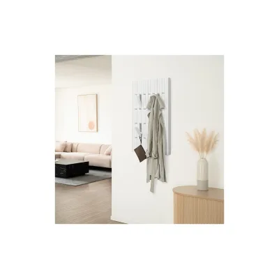 HOME DELUXE Garderobenpaneel QUEST Weiß - 55 x 4 x 105 cm