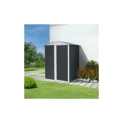 HOME DELUXE Geräteschuppen aus verzinktem Stahl BOHIO S - 151 x 189 cm