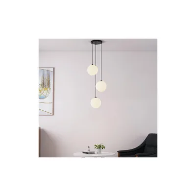 HOME DELUXE Hängeleuchte aus Glas SUNA - 3-flammig