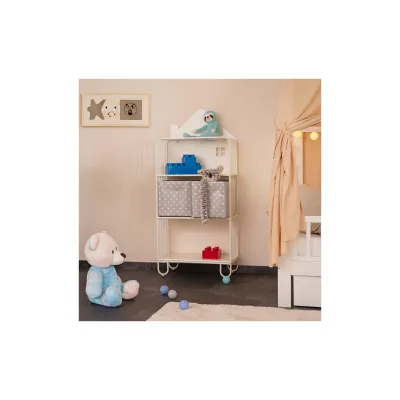 HOME DELUXE Kinderregal aus Metall magnetisch TODO M – Weiß