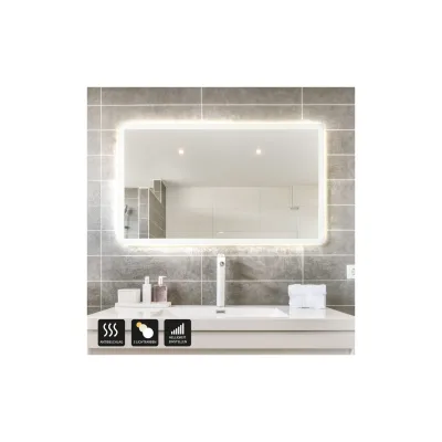 HOME DELUXE LED-Spiegel Rechteckig NOLA – 80 x 60 cm