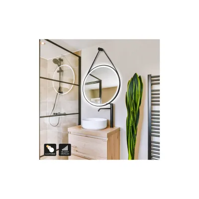 HOME DELUXE LED-Spiegel Rund inkl. Aufhängung FIANA – 60 cm
