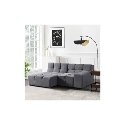 HOME DELUXE Modulares Sofa ORLENA - Anthrazit 204 x 148 cm