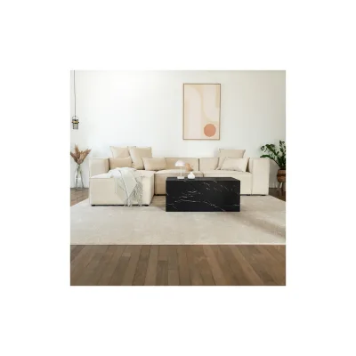 HOME DELUXE Modulares Sofa VERONA L - 327 x 207 cm Beige