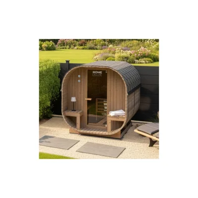 HOME DELUXE Outdoor Sauna CUBE DELUXE L - 194 x 220 cm für 4 Personen