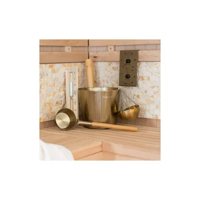 HOME DELUXE Saunazubehör THERA Gold - Komplett Set