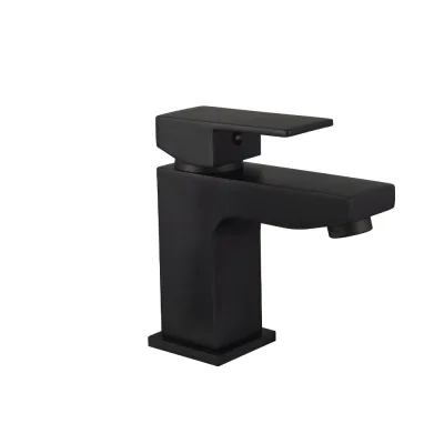 HOME DELUXE Waschtischarmatur aus Messing AQUATIC – Schwarz