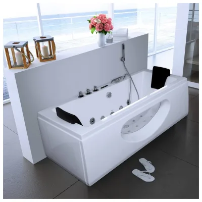 Home Deluxe Whirlpool Weiß 180x55x90 cm