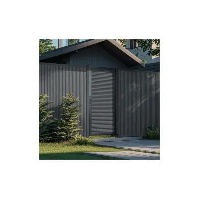 HOME DELUXE WPC Gartentor CALLATOR PREMIUM Horizontale Paneele - 90 x 180 cm