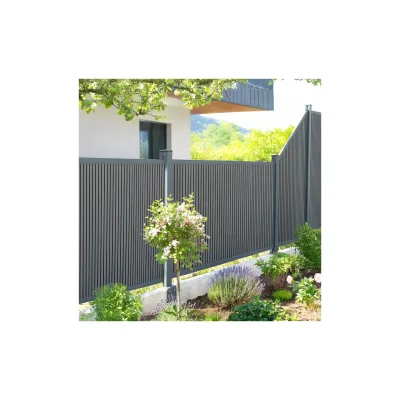 HOME DELUXE WPC Sichtschutzzaun CALLADO PREMIUM 1 x Element + 2 x Pfosten - Höhe: 115 cm