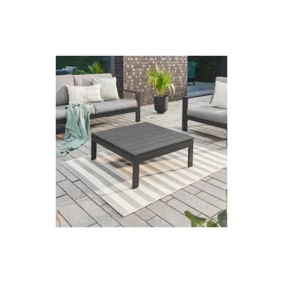 HOME DELUXE WPS Tischplatte für Gartenlounge RIO - Anthrazit